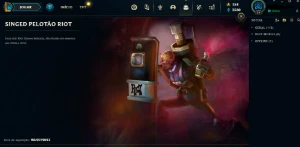 Conta LOL FULL ACESSO - Singed Pelotão Riot + Icones raros - League of Legends