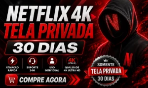 Netflix 4K Tela Privada + Pin 30 Dias! - Entrega Automática! - Assinaturas e Premium