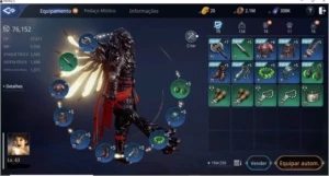 Vendo WAR MIR4 lv63 76k power 2 pets épicos  Servidor=SA72