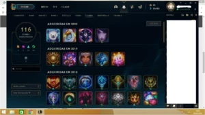 Conta League of Legends OuroIV, 76 Skins, 106 Campeões... LOL