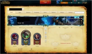 Conta com borda de platina - League of Legends LOL