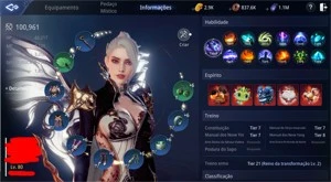 Conta Mir4 SA53 maga LVL 80 100k pp ~ 3k gold + alt lv 45
