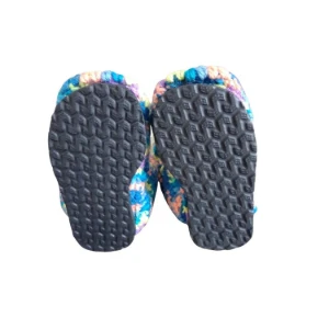 Pantufa de Lã Infantil Multicolor 28 - Artesanato e Personalizados