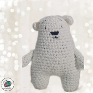 urso polar amigurumi