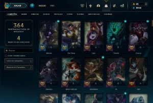 CONTA LOL - LVL 154 - 132 Champions - 59 Skins - FULL ACESSO - League of Legends