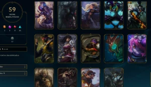 CONTA LOL - LVL 154 - 132 Champions - 59 Skins - FULL ACESSO - League of Legends