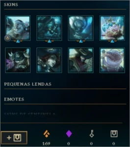 Conta lol Ouro 4 (email não verificado) - League of Legends