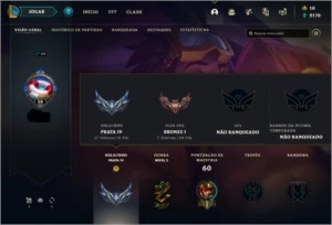 3 Contas de league of legends LOL