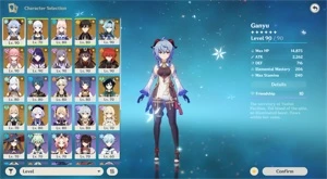 AR 57 - Conta com 15 personagens 5⭐ e 8 armas 5⭐ - Genshin Impact