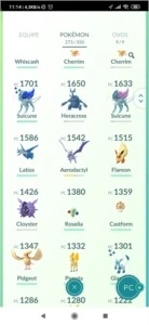 Conta pokémon level 30
