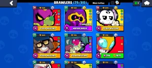 Melhor conta brawl stars • 79/80 brawlers • Várias skins