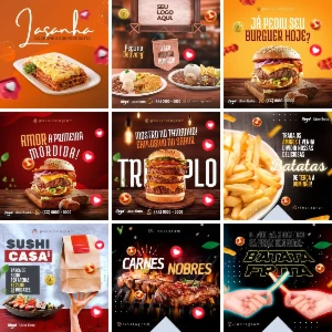 Pack Artes Para Lanchonete E Restaurante – Design Pro - Outros