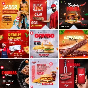 Pack Artes Para Lanchonete E Restaurante – Design Pro - Outros
