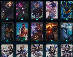 Conta unranked com 261 skins e 30 cromas. - League of Legends LOL