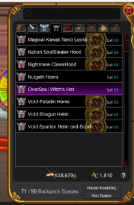 Adventure Quest Worlds, Conta com 2 orbs e itens do nulgath AQW