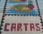 Tela para bordar em talagarça TN-05 - 64 x 34 cm - Artesanato e Personalizados