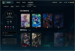 Conta LOL Diamante Completa - League of Legends