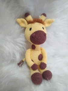 Amigurumi Girafa de Crochê - Artesanato e Personalizados