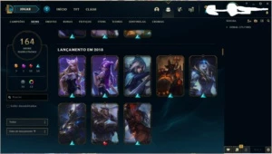 Conta League of Legends platina II LOL