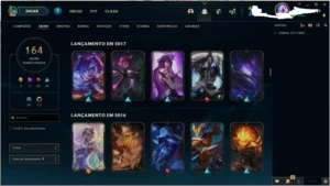 Conta League of Legends platina II LOL