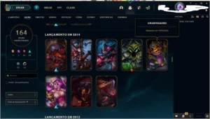 Conta League of Legends platina II LOL