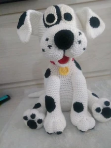 Cachorrinho Dalmata - Amigurumi De Crochê - Artesanato e Personalizados
