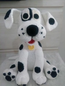 Cachorrinho Dalmata - Amigurumi De Crochê - Artesanato e Personalizados