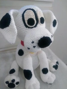 Cachorrinho Dalmata - Amigurumi De Crochê - Artesanato e Personalizados