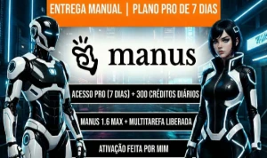 Manus Pro 3700 creditos - 7 Dias De Acesso - Manus 1.6 Max - Assinaturas e Premium