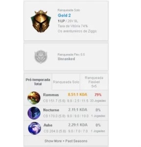 CONTA LOL - G2 ( 74% WR / EMAIL VERIFICADO / 42K DE E.A) - League of Legends