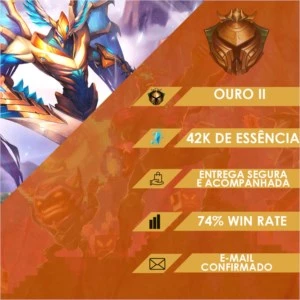CONTA LOL - G2 ( 74% WR / EMAIL VERIFICADO / 42K DE E.A) - League of Legends