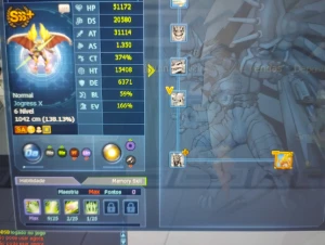 Conta Laomega - Digimon Masters Online DMO