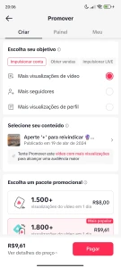 Conta Tiktok Com 1800 Seguidores; Promover Suspenso - Redes Sociais