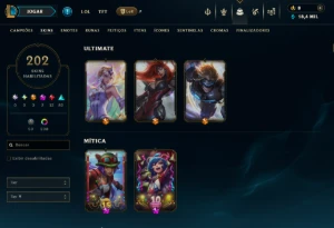Conta Lol 100% Segura F.A| 202 Skins | Nvl 1122 + Brinde - League of Legends