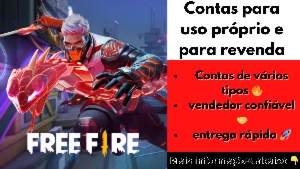 🔥 Contas de free fire para uso ou para revenda 🔥