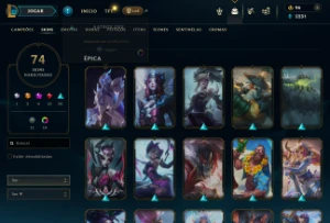 conta level 193 ] varias skin skin da - League of Legends LOL