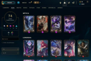 conta level 193 ] varias skin skin da - League of Legends LOL