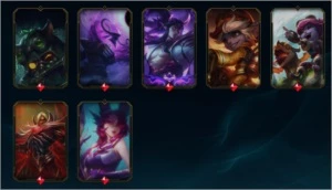 Conta Platina League of Legends com 421 skins (12 miticas) LOL