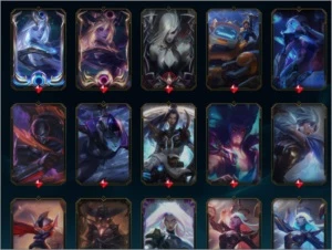 Conta Platina League of Legends com 421 skins (12 miticas) LOL