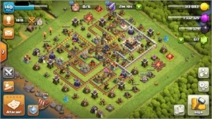 CV 13 e CV 11 Semi-FULL com várias itens - Clash of Clans
