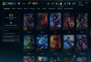 Mestre com 110 Champs e 9 Skins +21 Fragmentos - League of Legends LOL