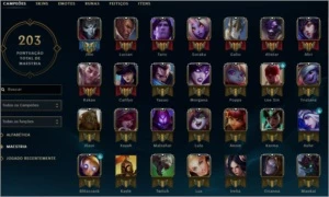 Conta Platina V com 50 personagens - League of Legends LOL