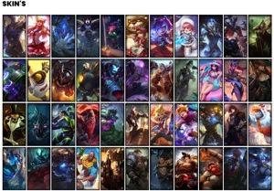 Conta ouro 4 com 114 Champs e 148 Skins + 2 Prestigios - League of Legends LOL