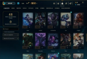 Platina 3 com 65 Champs e 4 Skins - League of Legends LOL