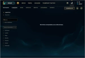 Conta league of legends com todas as skins da loja LOL