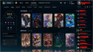 Conta league of legends com todas as skins da loja LOL