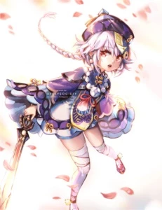 Conta Genshin Impact AR51, Diluc, Venti, Qiqi