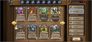 Conta Modo Livre Hearthstone 182 lendárias - Blizzard