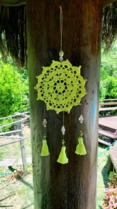 Mandala Filtro dos Sonhos em Crochê - Artesanato e Personalizados