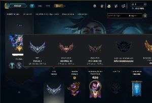 Bronze 3 com 120 Champs e 123 Skins ( MID / ADC / JG )